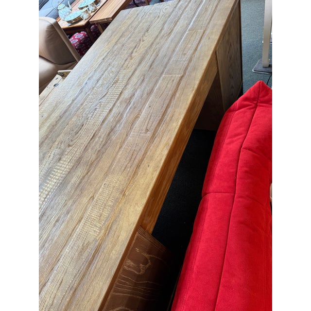 Arhaus Rustic Driftwood Desk For Sale - Image 9 of 12