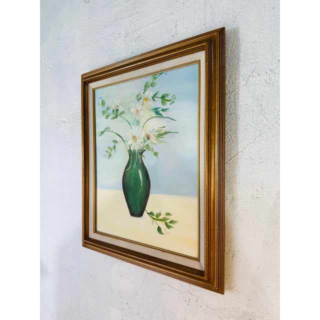 1970s Vintage Oil on Canvas, Framed For Sale - Image 5 of 8