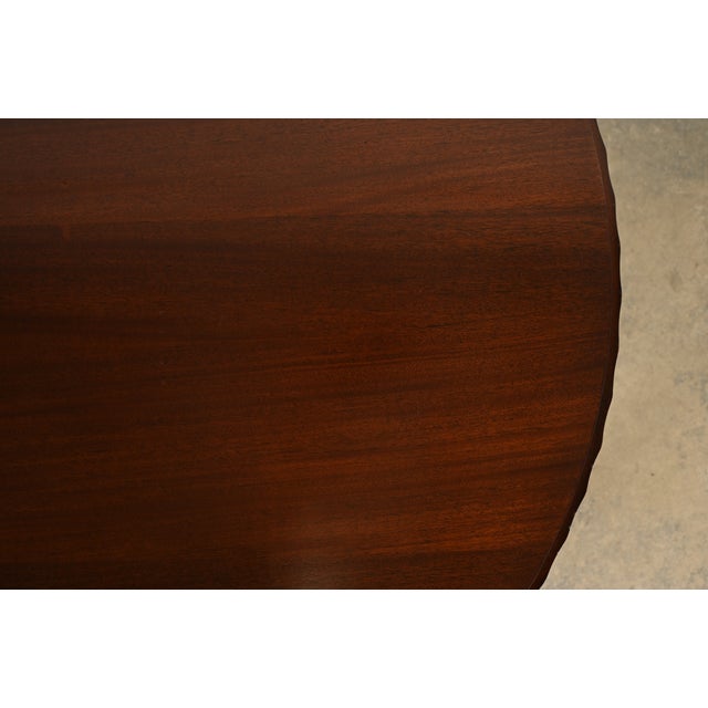 Barbara Barry for Baker Furniture Modern Regency Dark Mahogany Two-Tier Center Table For Sale - Image 9 of 17