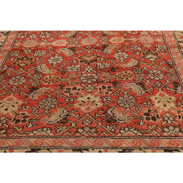 Early 20th Century Antique Persian Karabakh Rug Runner, 03'01 X 15'04 For Sale - Image 5 of 10
