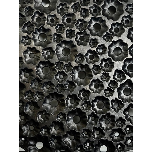 Large Round Modern Organic Made Goods Sculptural Wall Hanging One of a Kind Pattern For Sale - Image 9 of 12