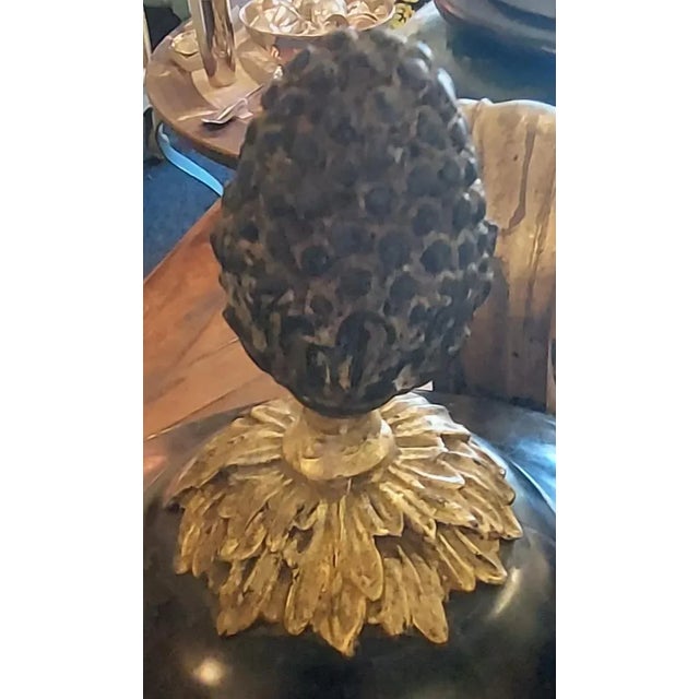 Early 20th Century Antique Italian Marble Urns With Wood Form Bronze Mounts - Set of 2 For Sale - Image 11 of 12