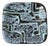 German Fat Lava Plate from VEB Strehla, 1960s For Sale