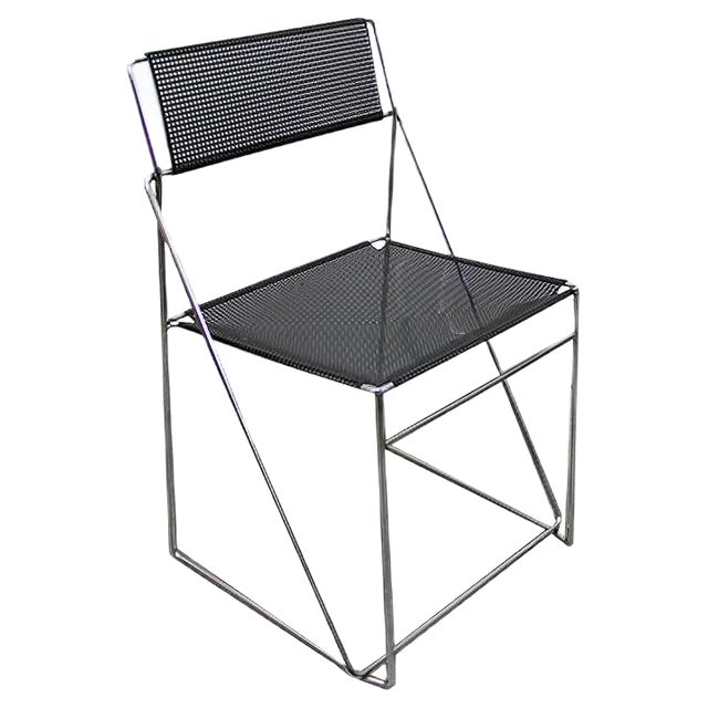 Italian Side Chair by Niels Jorgen Haugesen for X-Line, 1970s For Sale