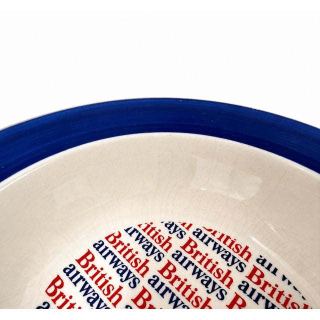Vintage British Airways Ceramic Ashtray Catchall Dish For Sale - Image 4 of 13