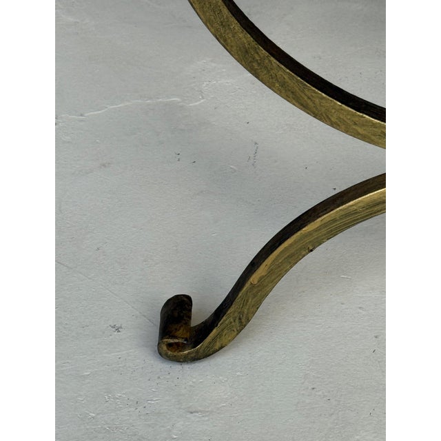 Spanish Gilt Iron Bench With Scrolled Feet For Sale - Image 12 of 12