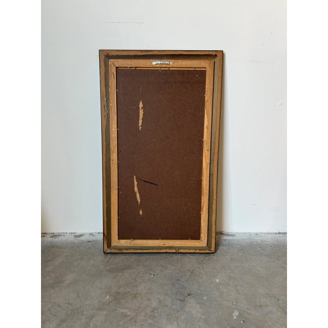 70's F. Rochelle Italian Village Corridor Harbor With Docked Boats Impressionist Oil Painting For Sale - Image 12 of 13