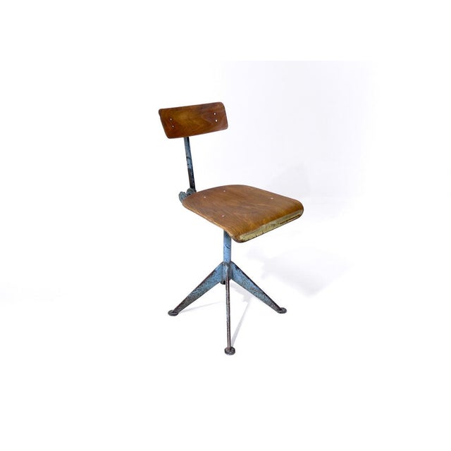 Blue Vintage Swedish Studio Chair by Odelberg & Olson, 1940s For Sale - Image 8 of 18