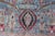 Tribal Early 20th Century Blue Background Antique Persian Khorassan Rug With Medallion 8'10 X 12 For Sale - Image 3 of 12