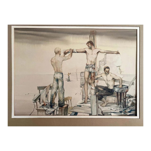 John Lear Watercolor "Aftermath" For Sale