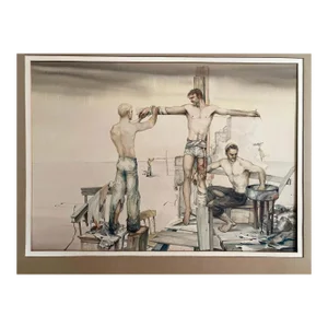 John Lear Watercolor "Aftermath"