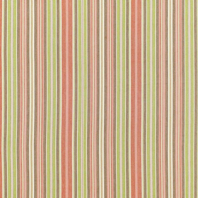 Sample - Schumacher Avignon Stripe Fabric in Berry For Sale