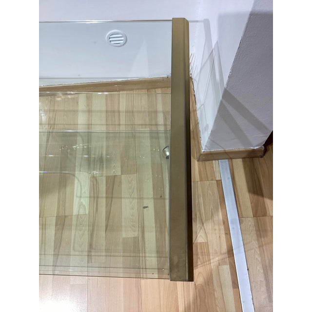 Brass and Crystal Mobile Bar Trolley by Pierangelo Gallotti for Gallotti & Radice, 1970s For Sale - Image 6 of 11