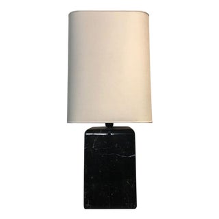 Italian Black Marble Table Lamp by Dimore Di Lucia Valzelli For Sale