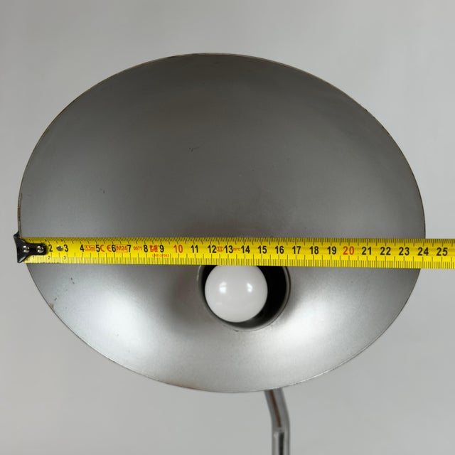 Vintage Adjustable Brown Metal Desk Table Lamp attributed to Seminara, 1960s For Sale - Image 9 of 11