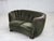 Danish 2-Seater Curved Sofa in Furniture Velour and Oak Wood, 1960s For Sale - Image 16 of 18