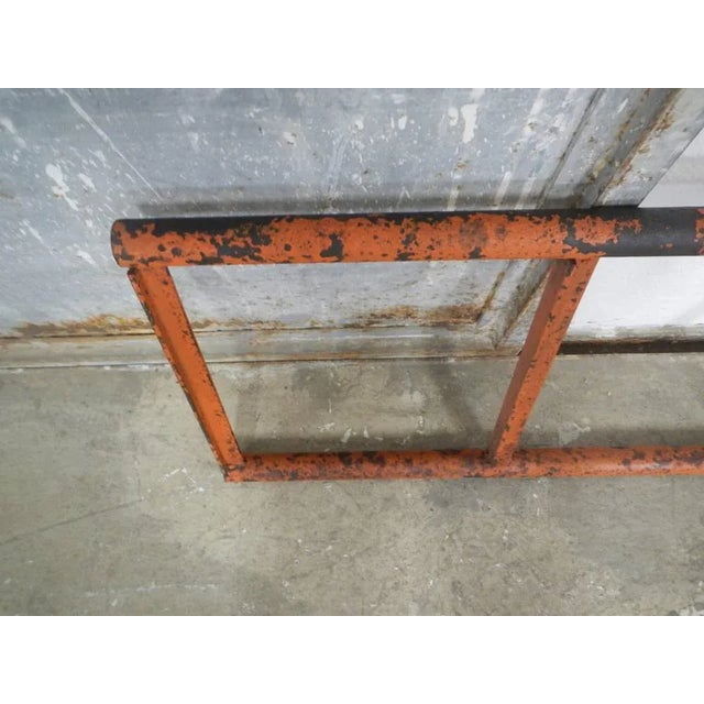 Orange Industrial Ladder in Colored Iron For Sale - Image 8 of 11