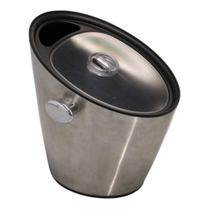 1990s Modernist Michael Graves Stainless Ice Bucket