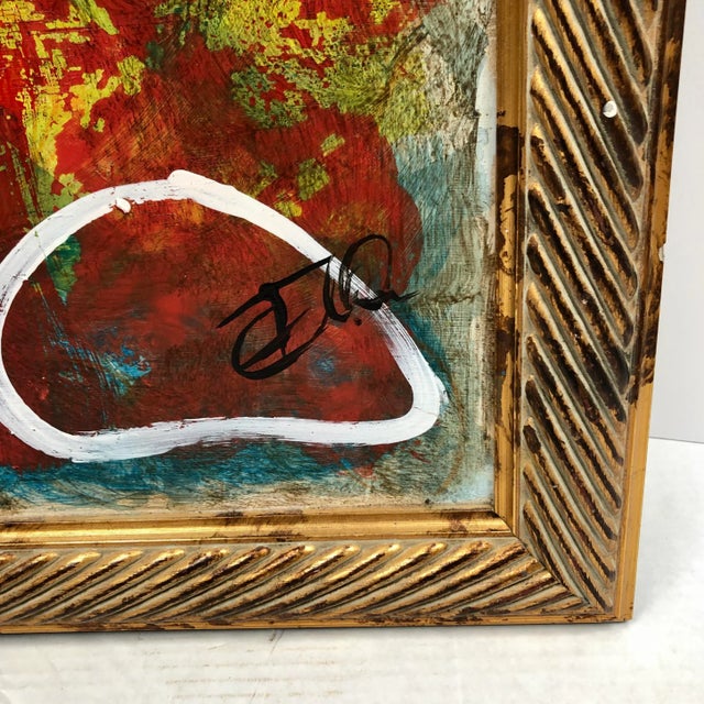 Blue Original Modern Nude Signed Oil/Acrylic Painting For Sale - Image 8 of 10