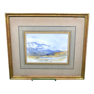 Mid 20th Century Dalnaspidal Scottish Landscape Watercolour
