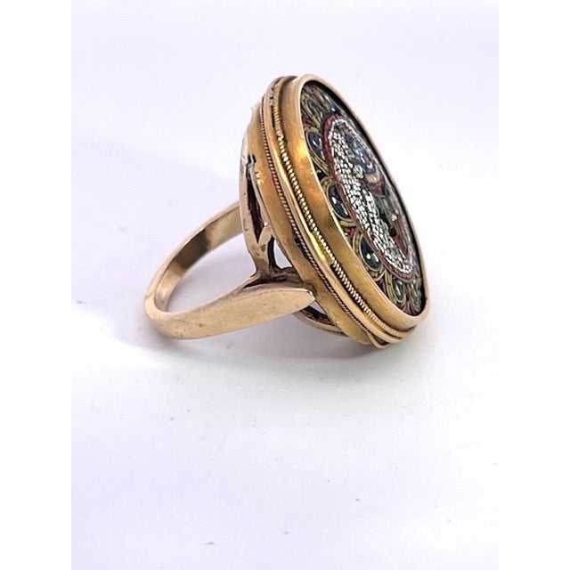 This Egyptian Scarab Ring is special because all the small mosaics are intact not a stone missing which is rare. This ring...