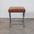 Panoplie Iron Loop Stool, Brown Chenille For Sale - Image 4 of 12