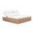Wicker Works Double Adjustable Chaise Lounge in Natural For Sale