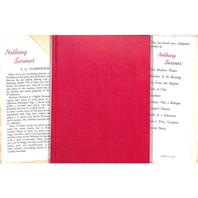 WODEHOUSE, P.G. [222] pp. Doubleday & Company, Inc. 1951 7 3/4" x 5 1/2" The stories mostly feature appearances from...