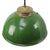 Mid-Century Modern Vintage Brass and Enamel Pendant Light with Frosted Glass For Sale - Image 3 of 6