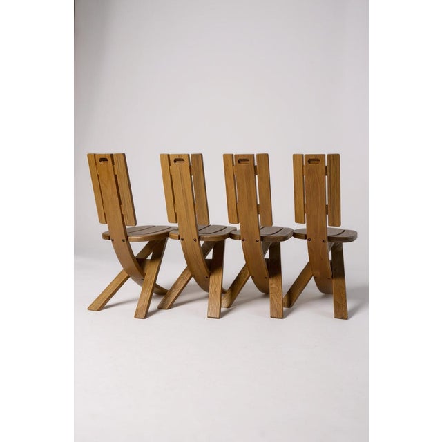 Chairs from Seltz, 1960, Set of 4, in Very Good conditions. Designed 1960 to 1969 This piece has an attribution mark, I am...