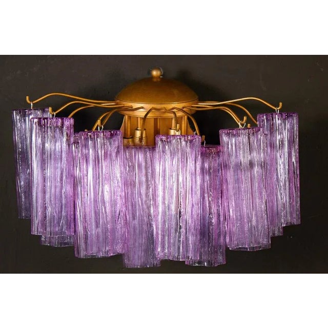 Mid-Century Modern Mid-Century Colored Murano Glass Sconce in the style of Toni Zuccheri for Venini For Sale - Image 3 of 11