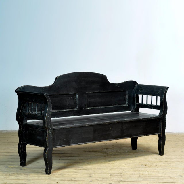 A charming, authentic Hungarian bench from circa 1900 — a beautiful piece of craftsmanship with character and history....