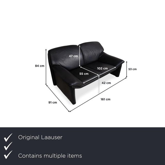 Modern Leather Sofa Set from Laauser, Set of 2 For Sale - Image 3 of 18