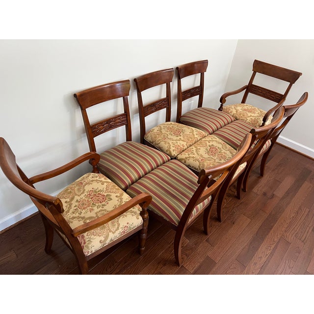 Set of 8 Ethan Allen British Classics MacKenzie Dining Chairs For Sale - Image 10 of 12