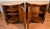 1890s Antique French Louis XV Burl Walnut Marble Top Pair of Cabinets Credenzas For Sale - Image 10 of 18