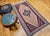 Textile Vintage Persian Senneh Kilim Area Rug, Handwoven Wool, Floral Pattern, Ivory & Blue, 3x6 For Sale - Image 7 of 15