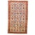 Vintage Persian Farahan Wool 4x7 Rust, Blue & Ivory Handmade Area Rug #9902006 For Sale