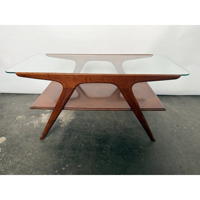 Brown Walnut Coffee Table by Cesare Lacca for Cassina, 1950s For Sale - Image 8 of 8
