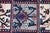Red 5.4 X 9.3 Ft Hand-Knotted Turkish Vintage Rug - Blue & Red Pictorial Grid Pattern For Sale - Image 8 of 10