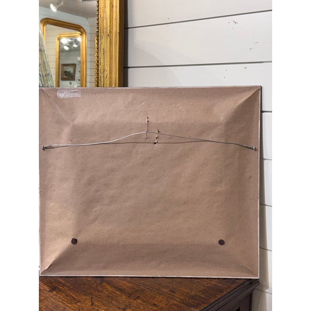 Textile 20th Century French Oil Painting For Sale - Image 7 of 10