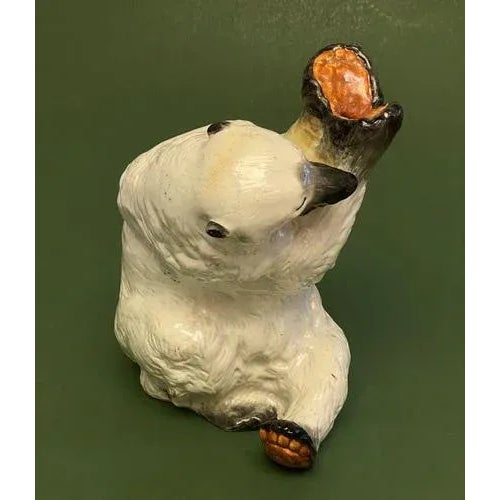 1934-1940. 32 cm. Porcelain lamp polar bear konakovsky faience factory. There is a stamp, features of restoration.