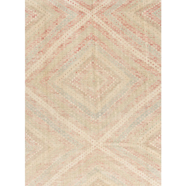 Traditional Vintage Circa 1940 Jajim Rug 6ft 7in X 10ft 4in For Sale - Image 3 of 5