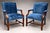 Blue Early 19th Century English Regency Armchairs For Sale - Image 8 of 8