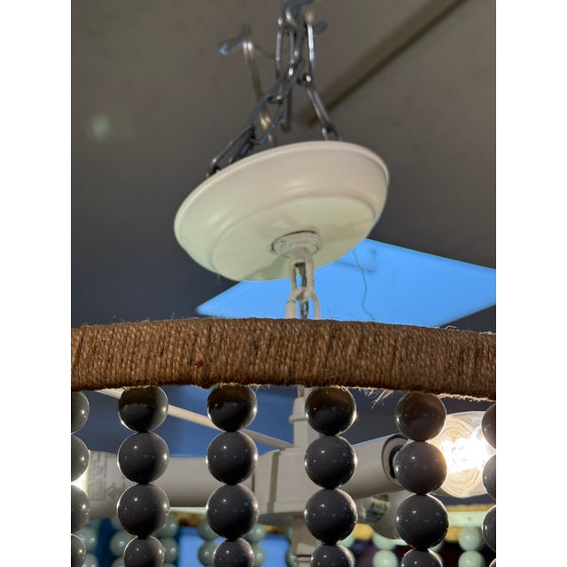 Uolfin Modern Farmhouse Beaded Chandelier For Sale In San Francisco - Image 6 of 12