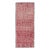 Modern Tribal Moroccan Rug With Geometric Design in Raspberry Red 4'7 X 11'7 For Sale