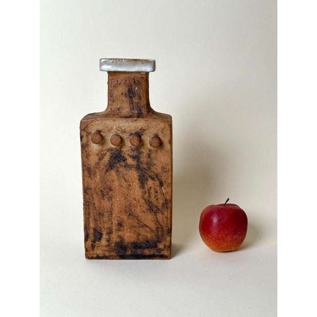 Scandinavian Modern Stoneware Vase by Curt Addin, 1970s For Sale - Image 11 of 13