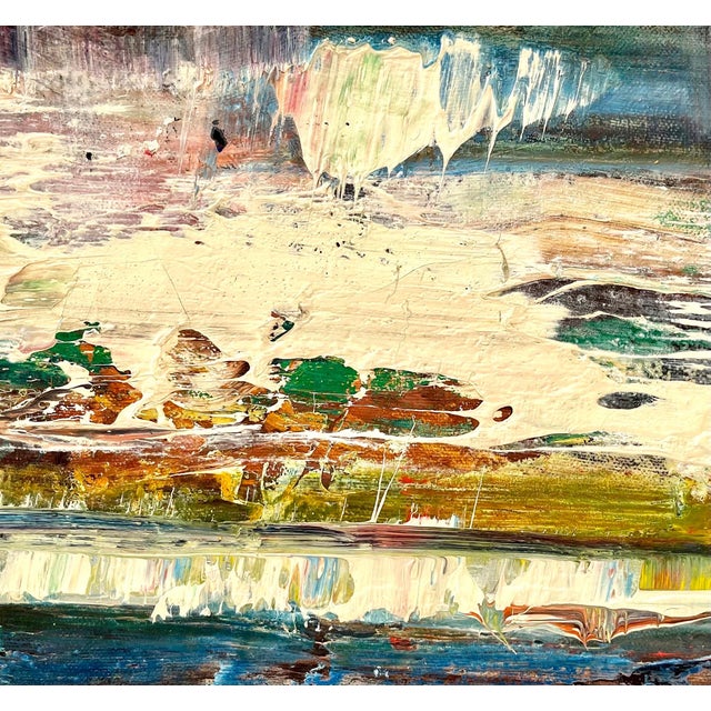 Norman Carton, American Vivid Abstract Expressionist Art Oil Painting Norman Carton, Wpa Artist For Sale - Image 4 of 7