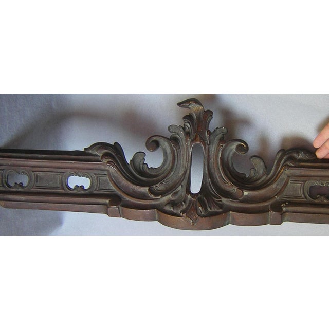 An Antique French Rococo Architectural Element. The Element is made of bronze metal and was most likely from a building or...