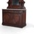 Antique Renaissance Revival Carved Walnut & Burl Marble Top Sideboard With Mirror C1880 Measures - 114" x 53 7/8" x 23...