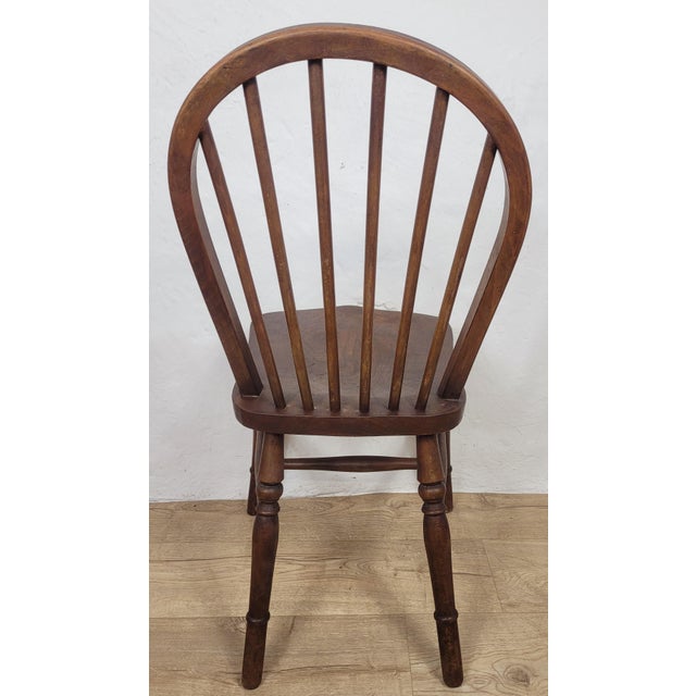 Vintage English Hoop Back Kitchen Chair in Elm and Birch, 1930s For Sale - Image 14 of 18